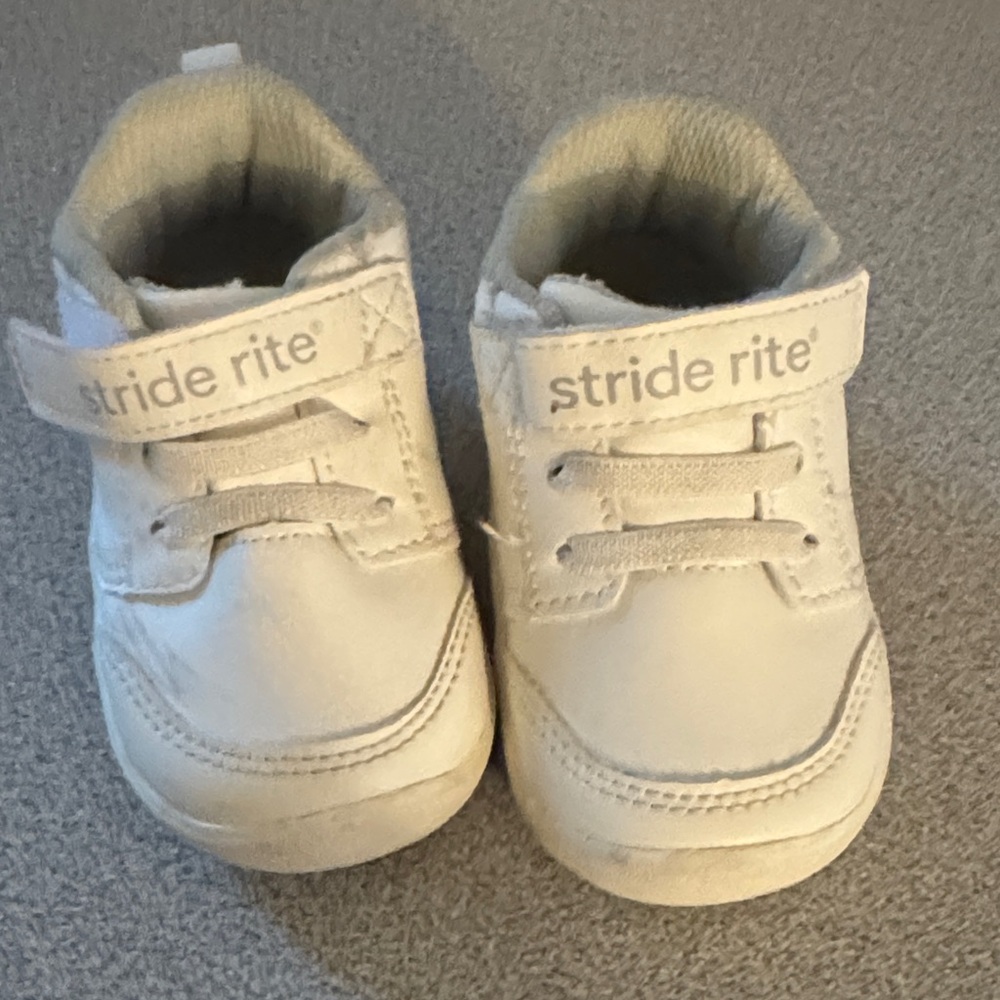 Stride Rite Classic White Baby Shoes